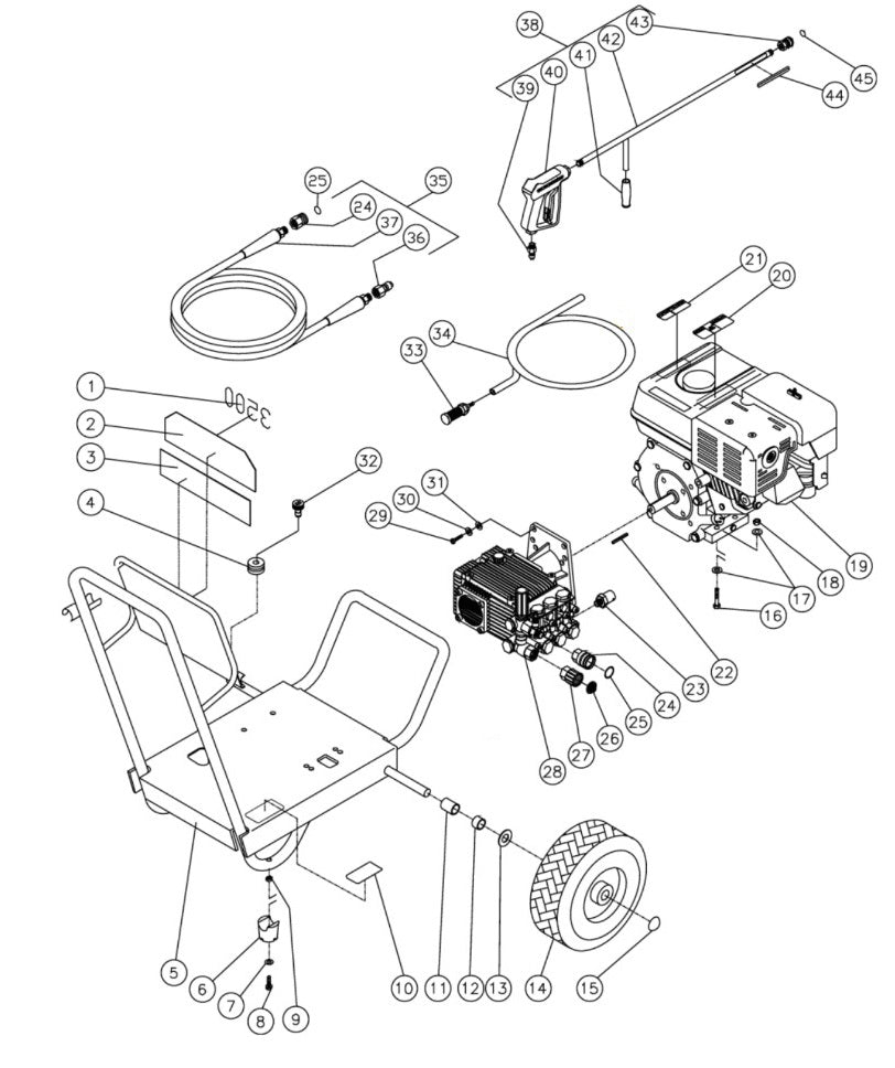 JP-3504-0MHB (sn:0-10070000) Frame Assembly Parts By MI-T-M