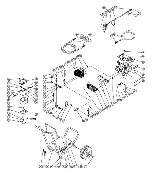 JP-4004-0MVB (sn:0-10005894) Frame Assembly Parts By Mitm