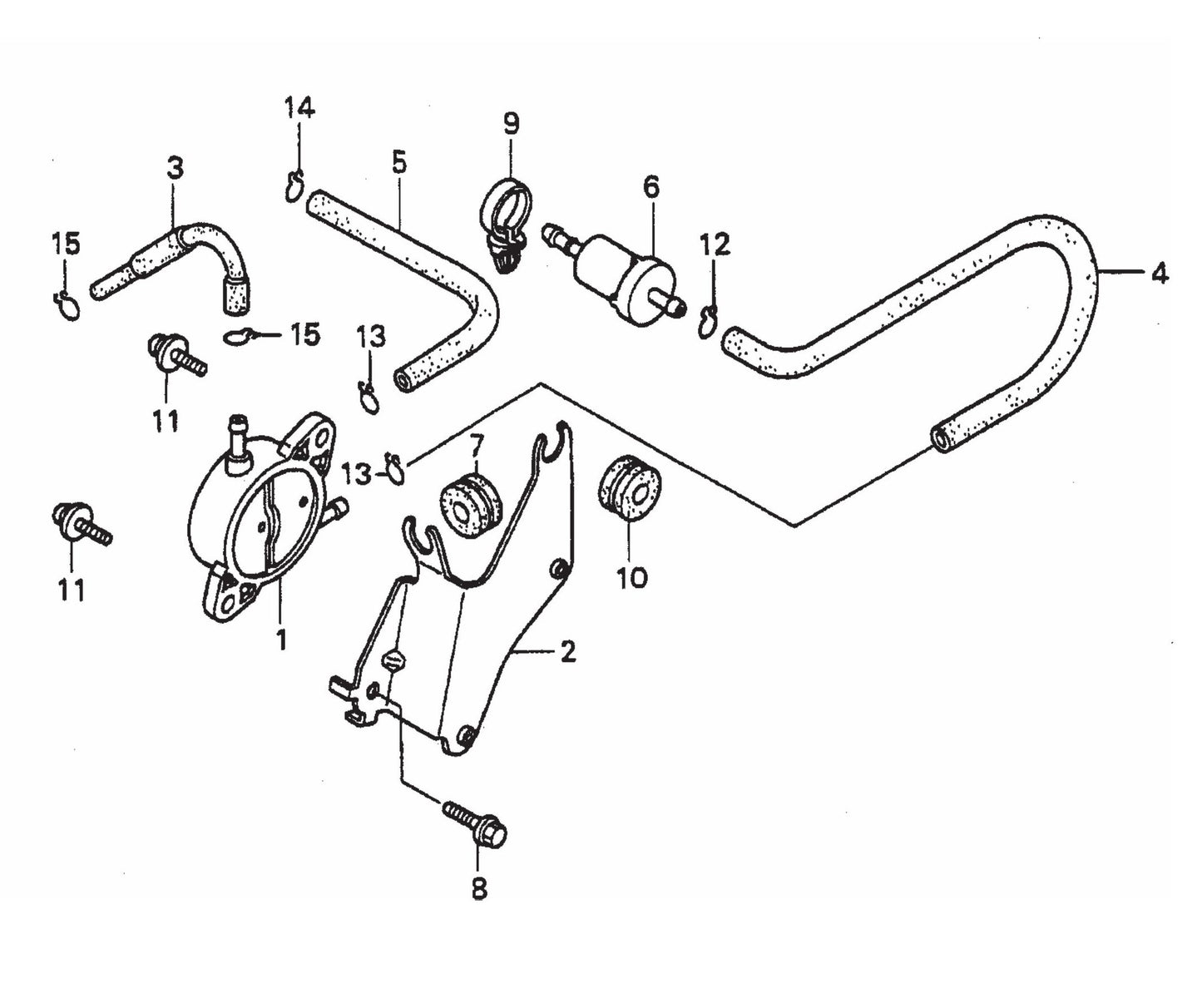 JWN-SERIES HONDA GX670TAF-Fuel Pump Assembly Parts