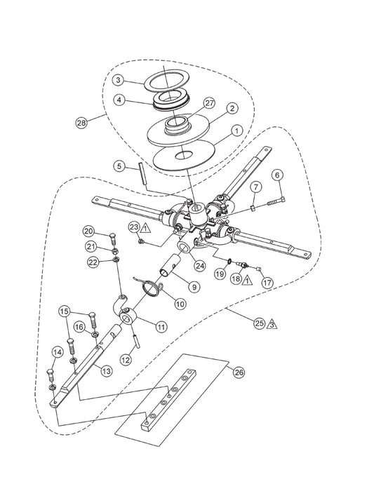 JWN-SERIES S/N VB0206951 AND BELOW-Spider Assembly (Right) Parts