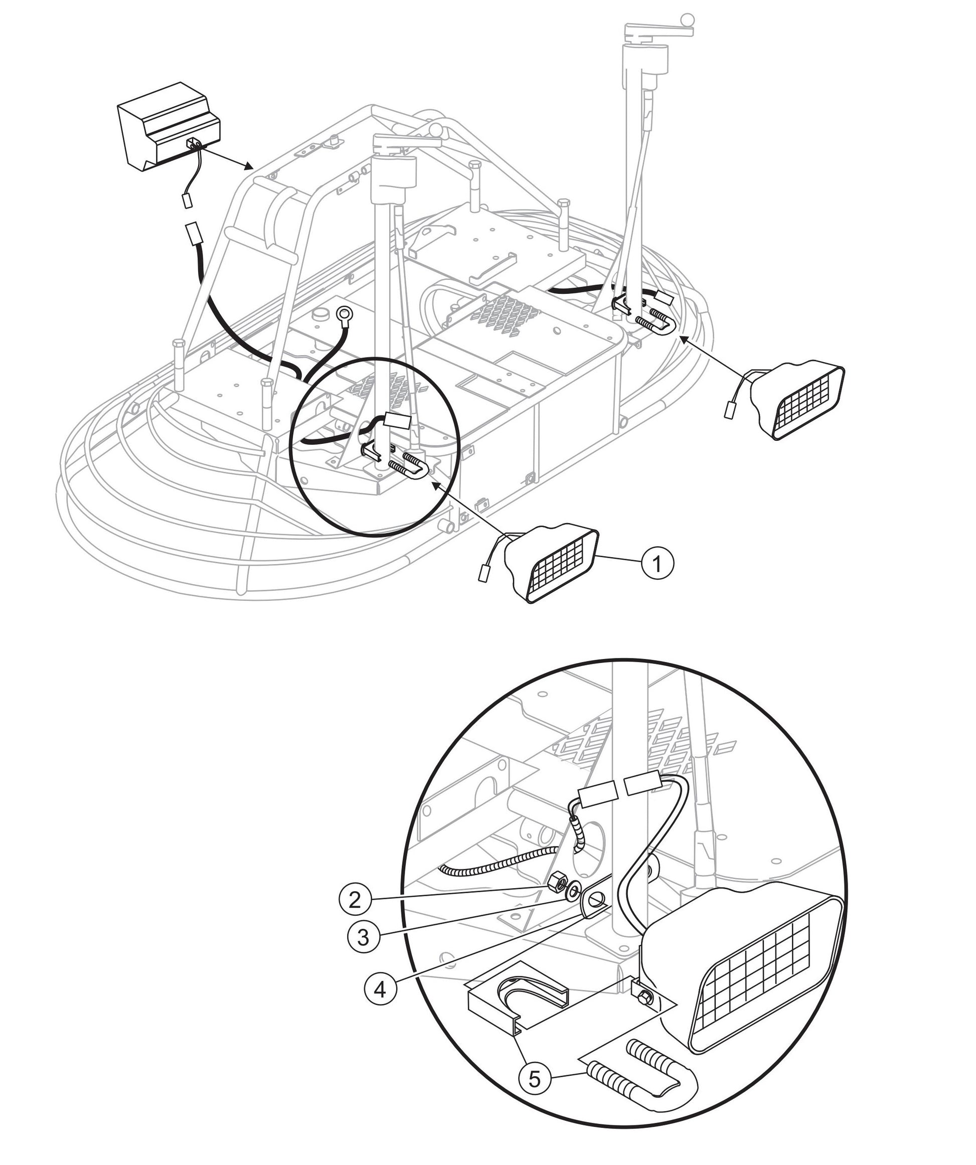 JWN-SERIES S/N VB0206951 AND BELOW-Light Assembly Parts