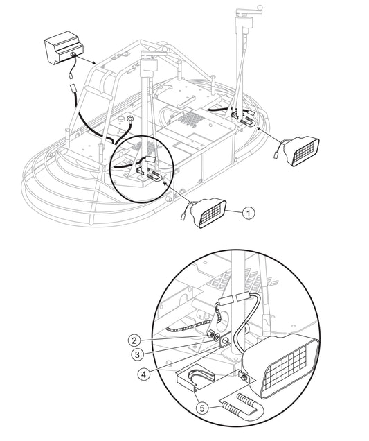 JWN-SERIES S/N VB0206951 AND BELOW-Light Assembly Parts