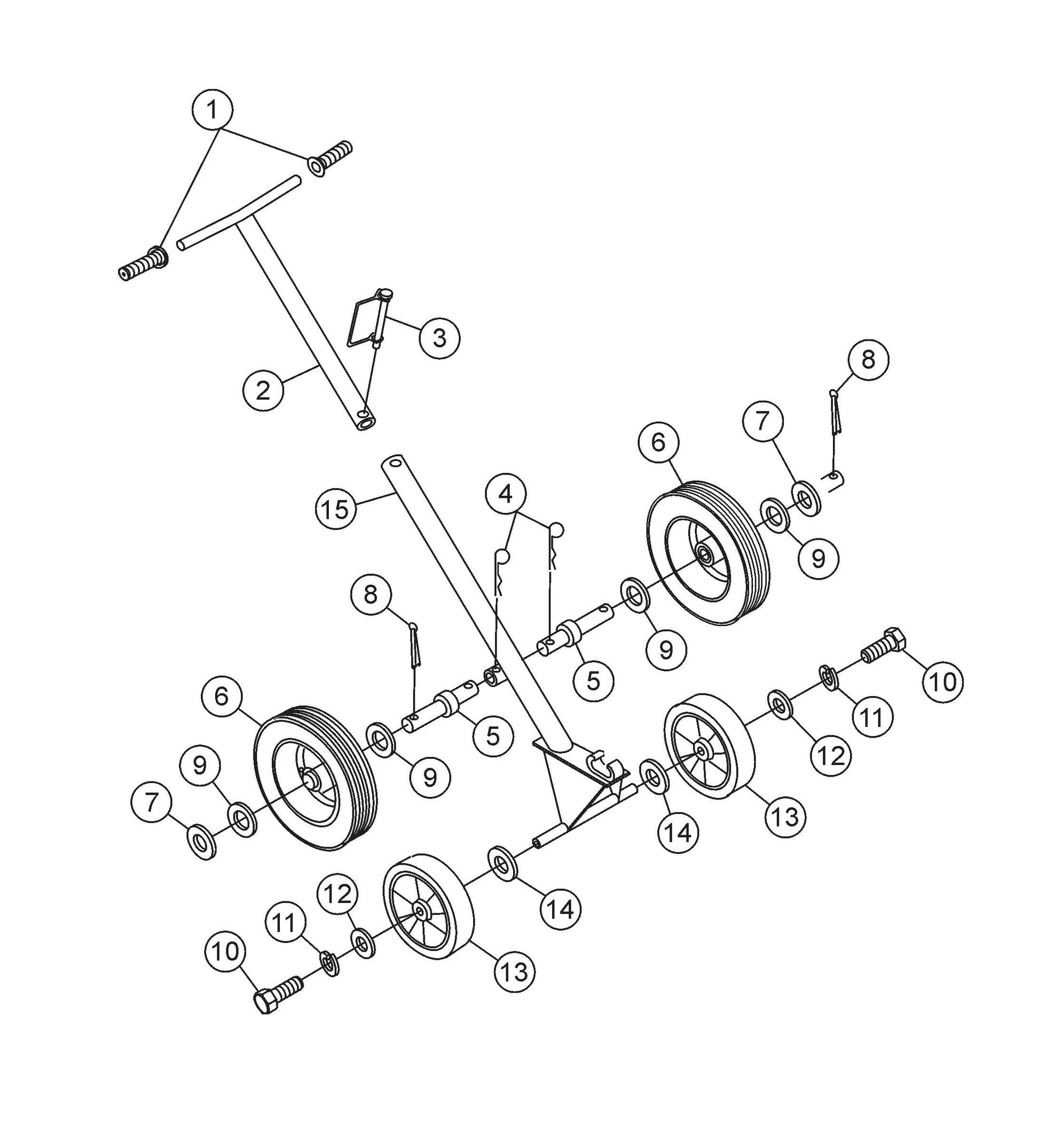 JWN-SERIES S/N VB0206951 AND BELOW EZ-Mover Assembly Parts
