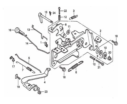 JWN-SERIES HONDA GX670TAF-Control Assembly Parts
