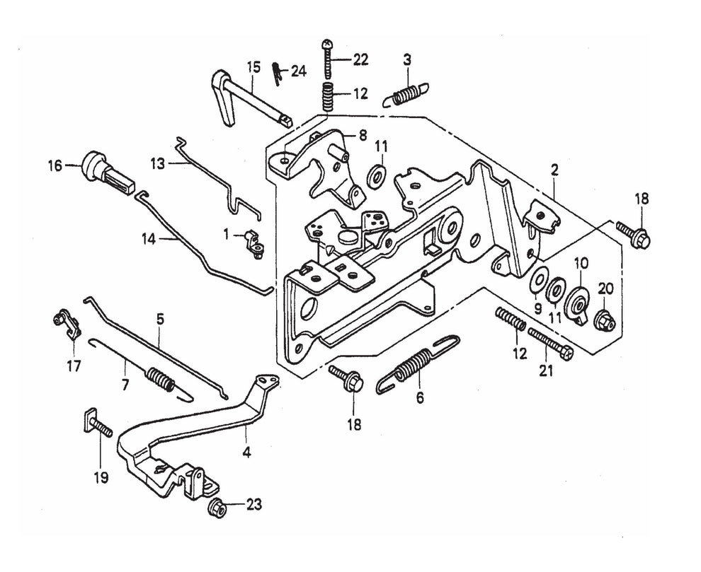 JWN-SERIES HONDA GX670TAF-Control Assembly Parts