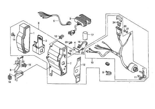 JWN-SERIES HONDA GX670TAF-Control Box Assembly Parts