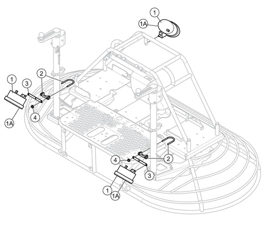 JWN-24HTCSL, JWN-24HSCSL S/N VB0206952 and Above - Lights Assembly Parts