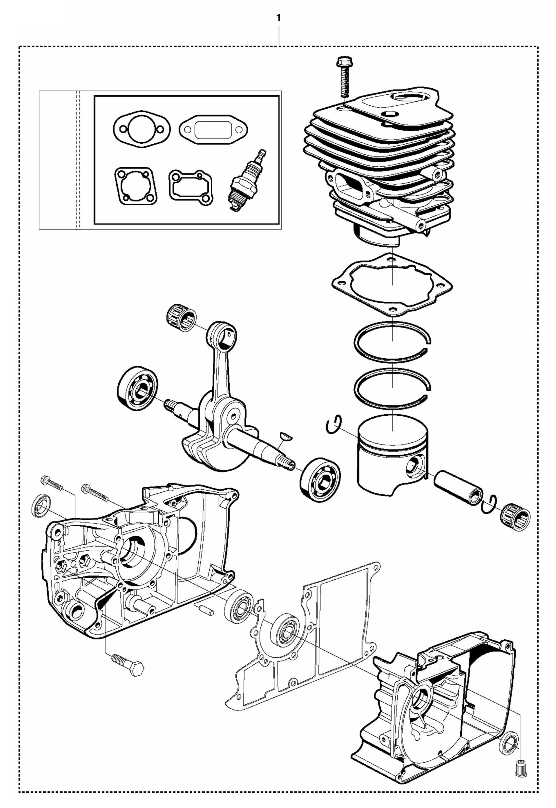 K650 Short Block Assembly Parts
