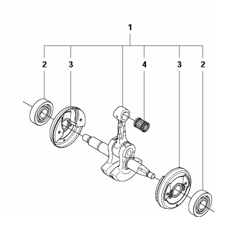 K760 Rescue Crankshaft Assembly Parts by Husqvarna