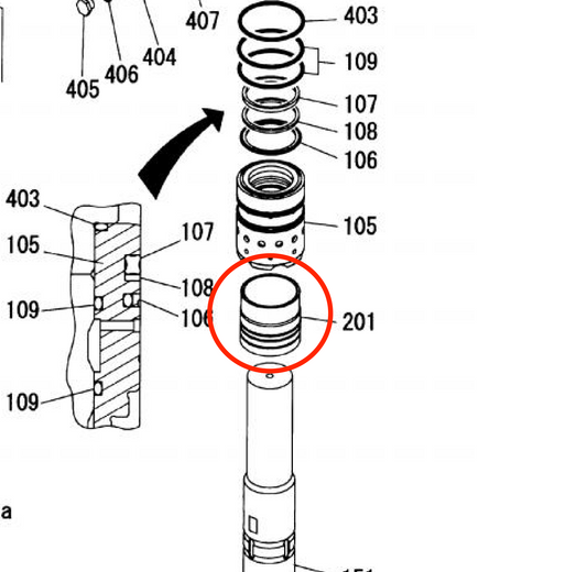 K002305130011 Valve for Fx15a Hydraulic Breaker by FRD Furukawa (Kent)