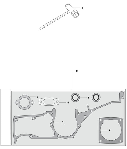 K1250 Tools Assembly Parts by Husqvarna