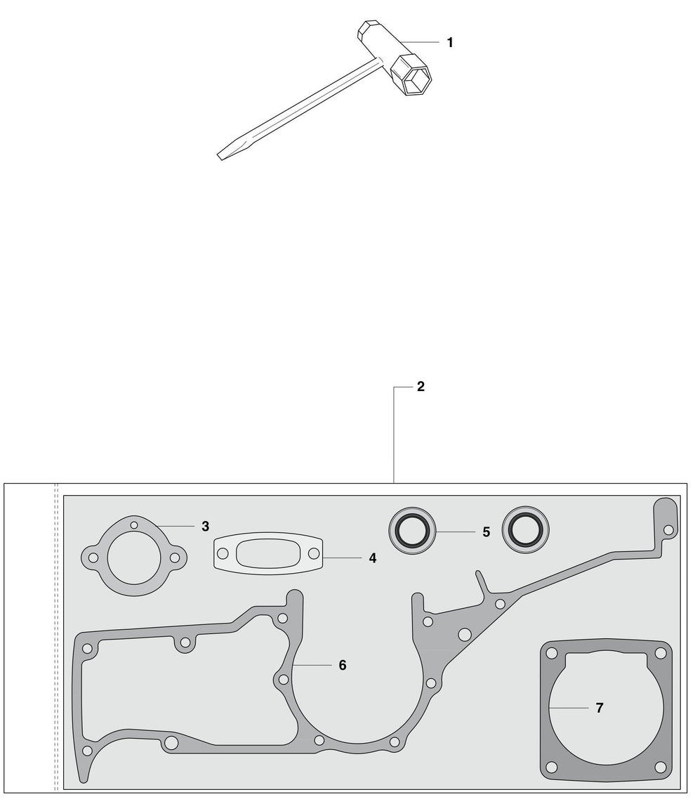 K1250 Tools Assembly Parts by Husqvarna