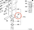 K15403708050 Pin, Spring for Fx15a Hydraulic Breaker by FRD (Kent)