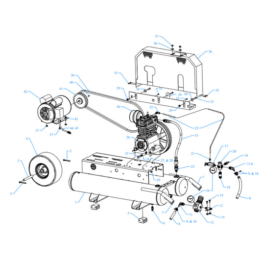 K1A-8P-CRCS Assembly Parts By Jenny