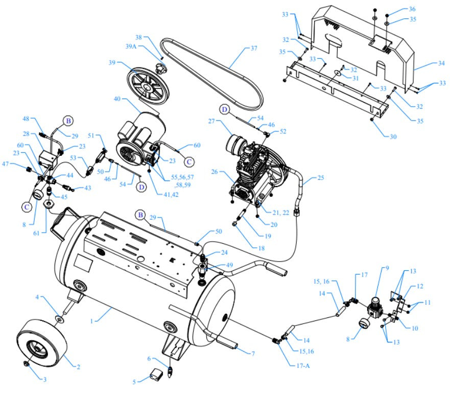 K2A-30P-DCS-DVS Assembly Parts By Jenny