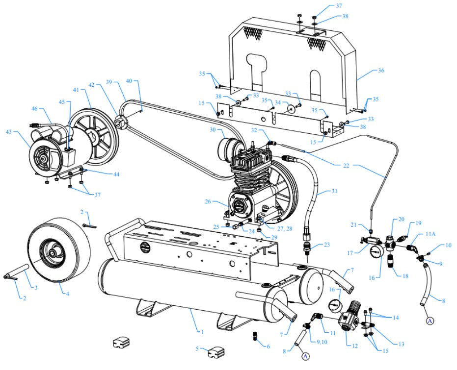 K2A-8P-CRC Assembly Parts By Jenny
