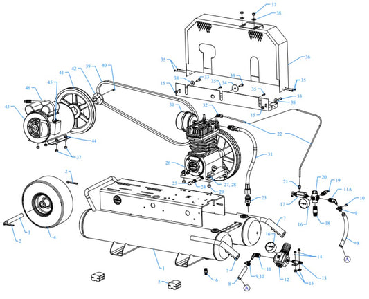 K2A-8P-CRC Assembly Parts By Jenny