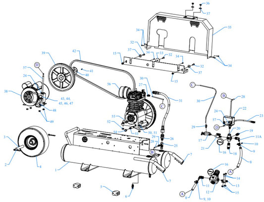 K2A-8P-CRC-DVS Assembly Parts By Jenny