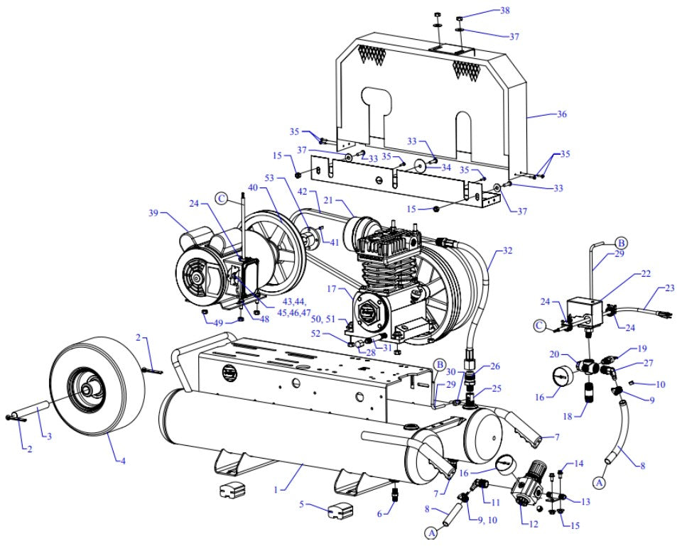 K2A-8P-SSC-DVS Assembly Parts By Jenny