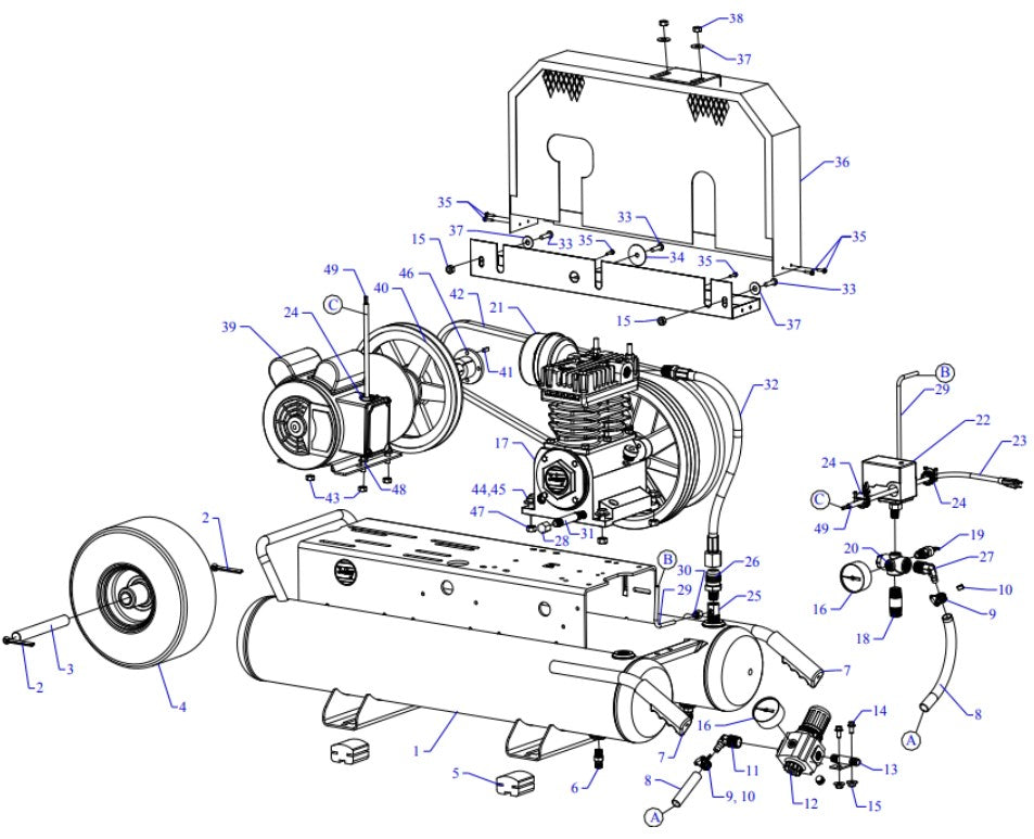 K2A-8P-SSC Assembly Parts By Jenny