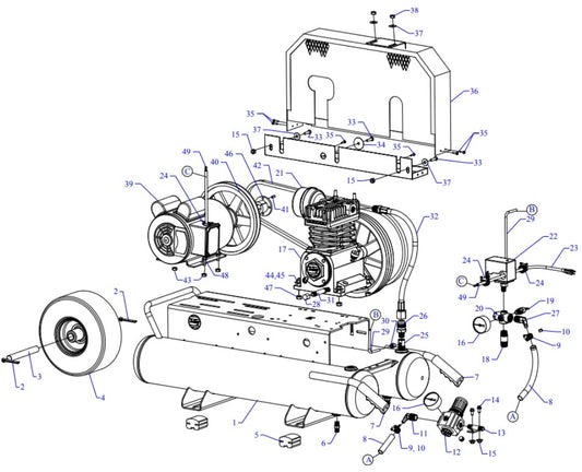 K2A-8P-SSC Assembly Parts By Jenny