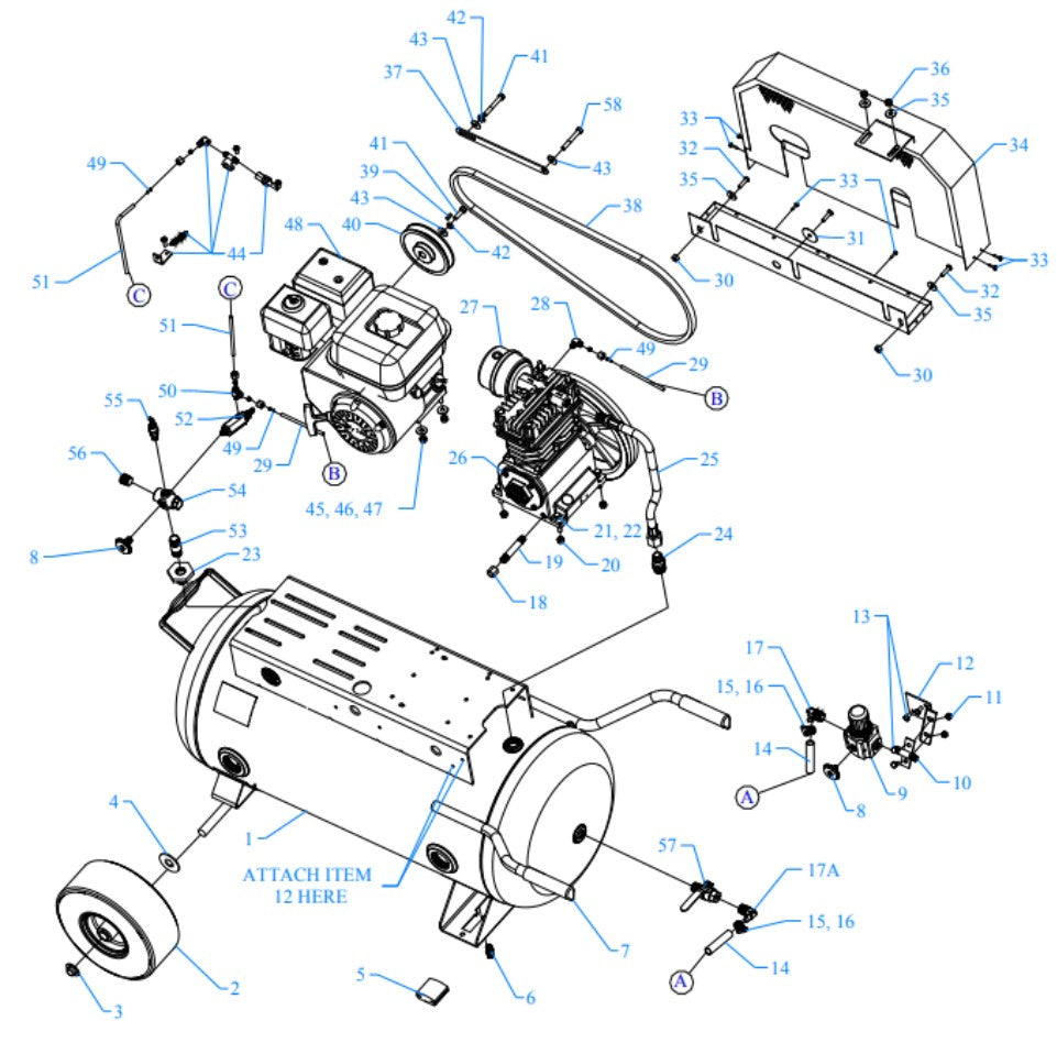 K5HGA-30P-CRC Assembly Parts By Jenny