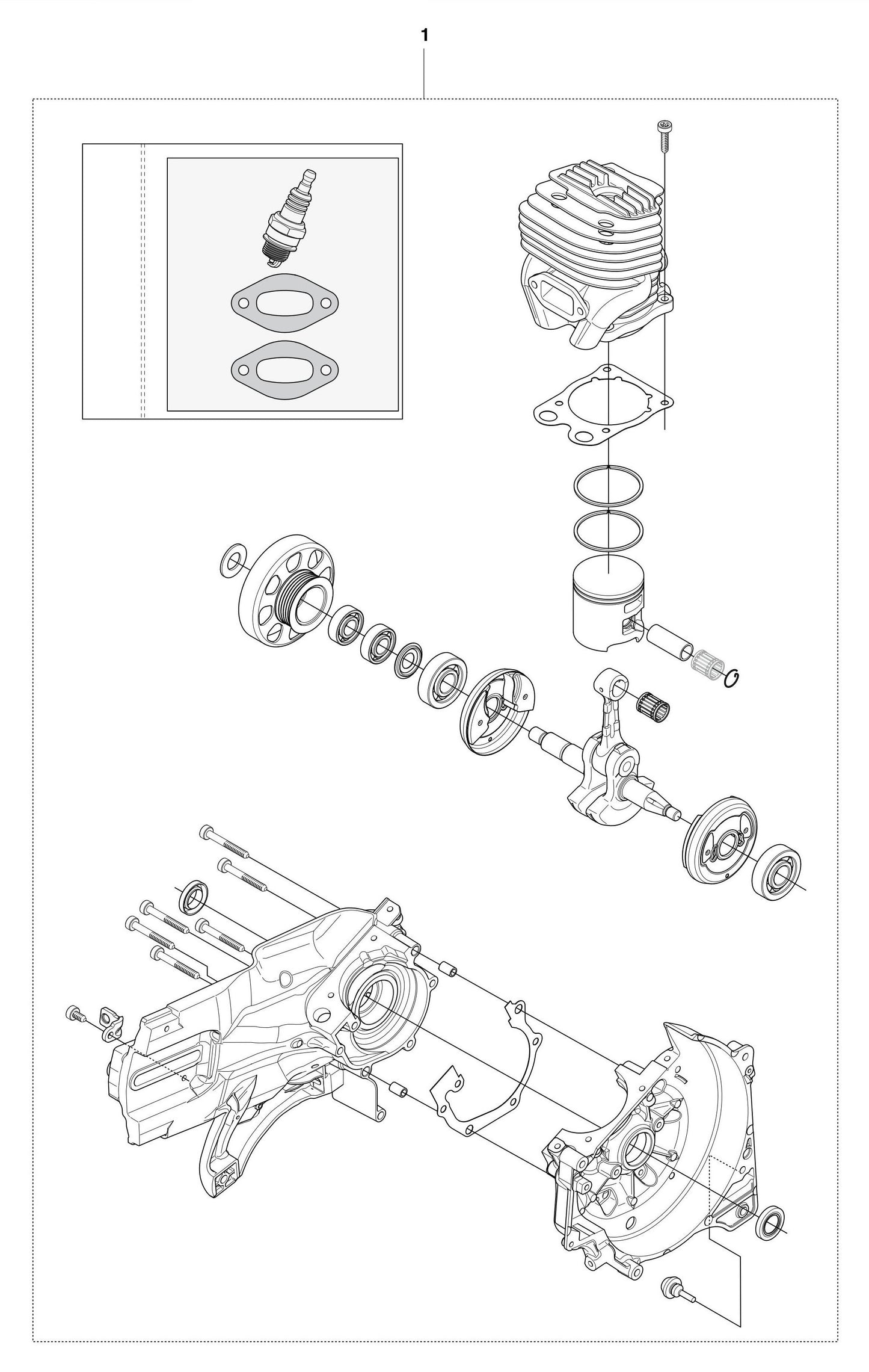 K750 Short Block Assembly Parts