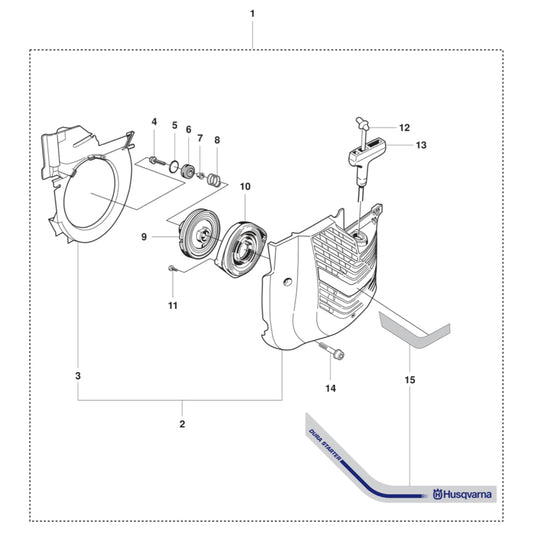 K950 Starter Assembly Parts