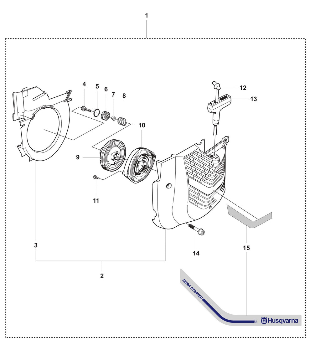 K950 Starter Assembly Parts