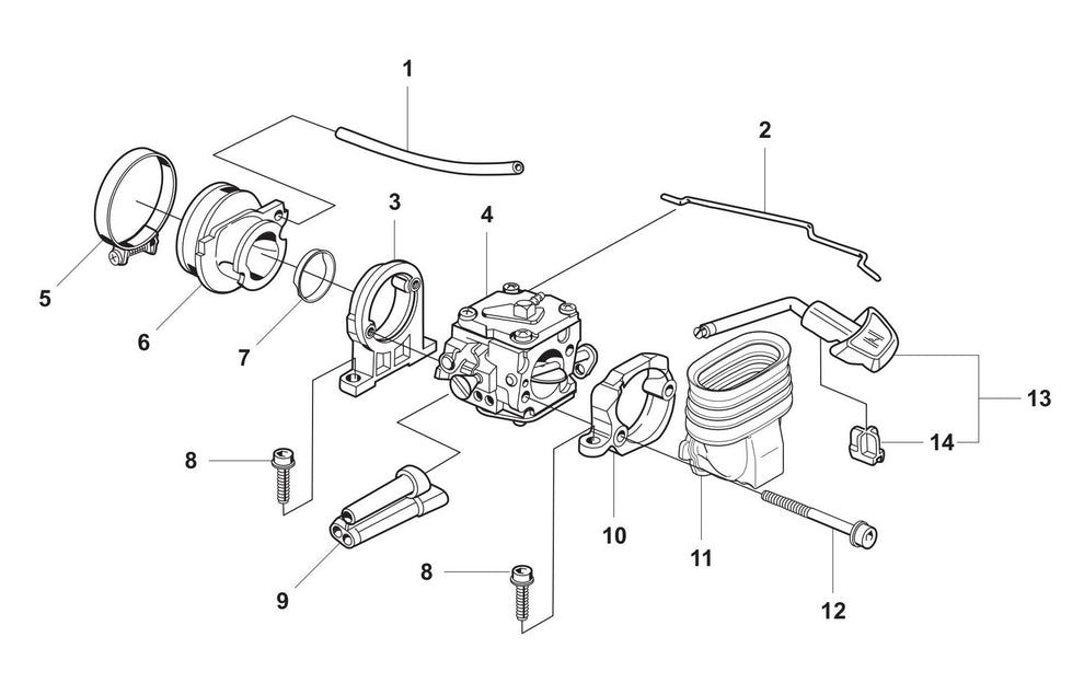 K950 Carburetor Assembly-1 Parts