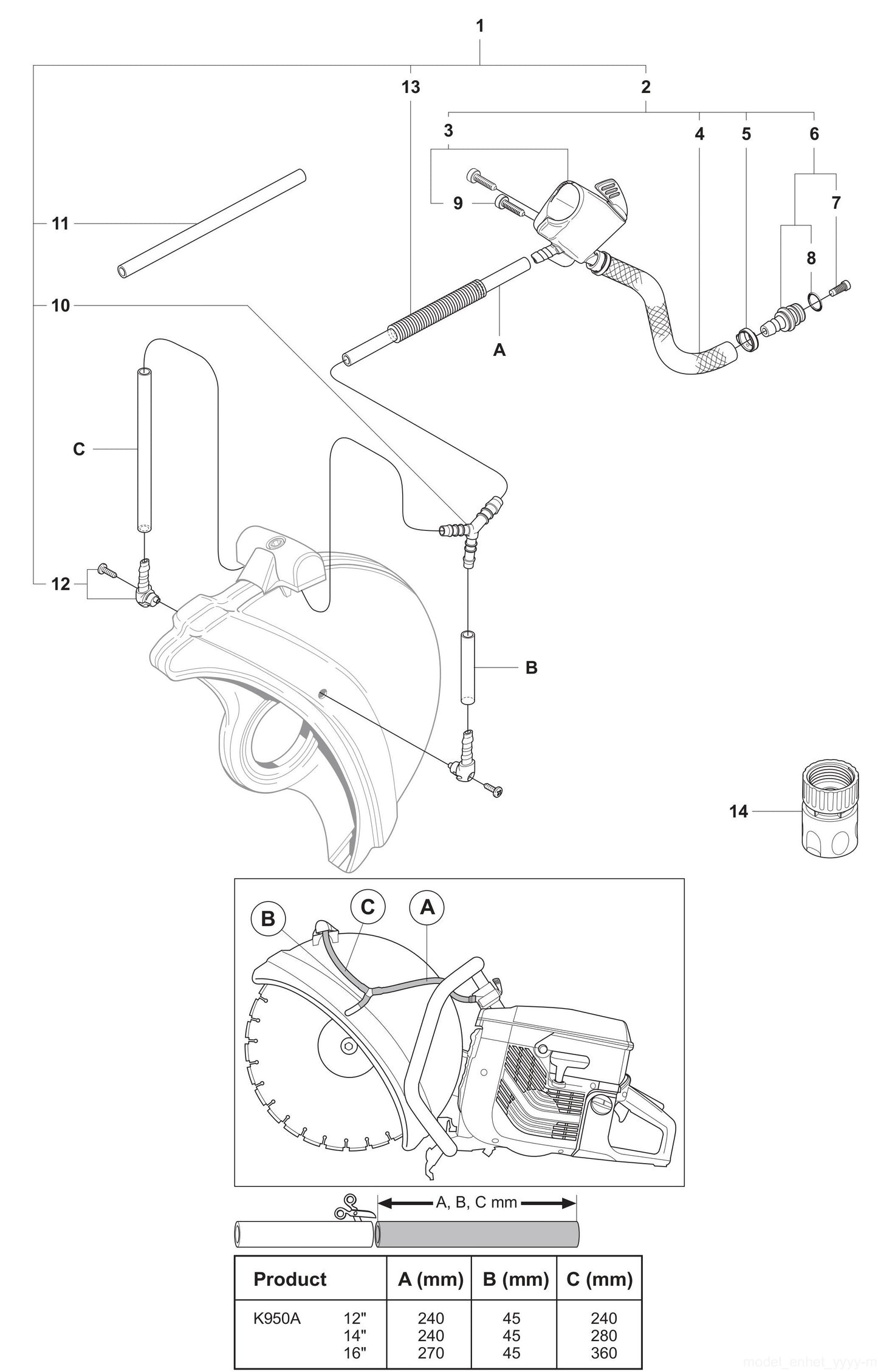 K950 Valve Assembly Parts