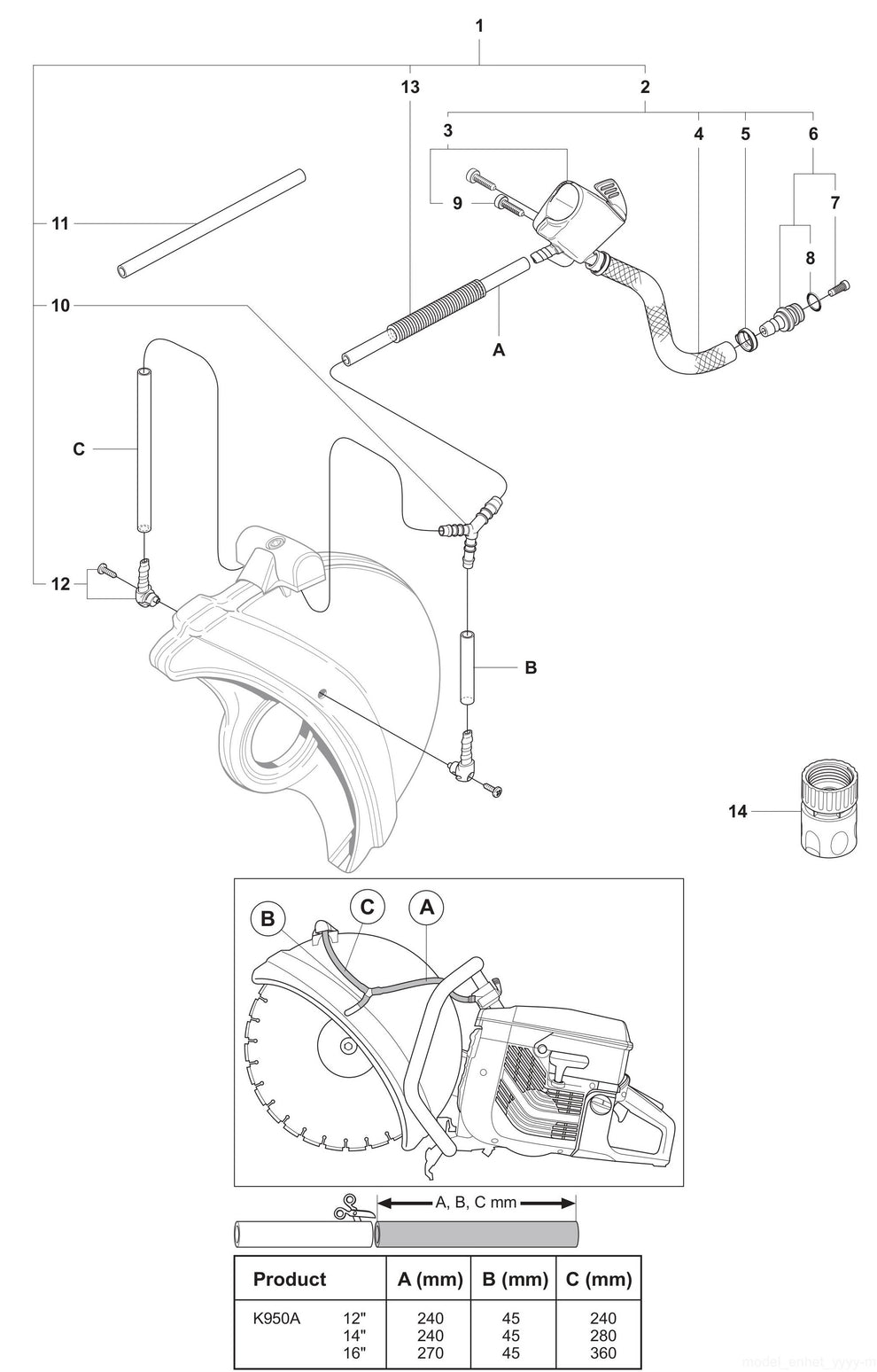 K950 Valve Assembly Parts
