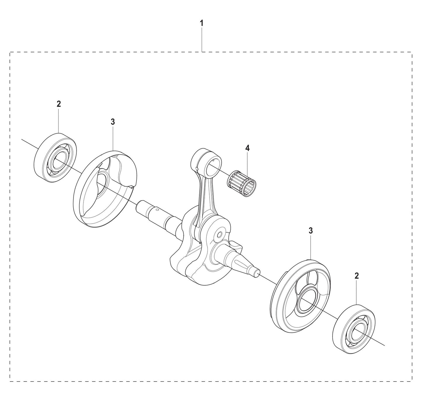 K960 Crankshaft Assembly Parts By Husqvarna