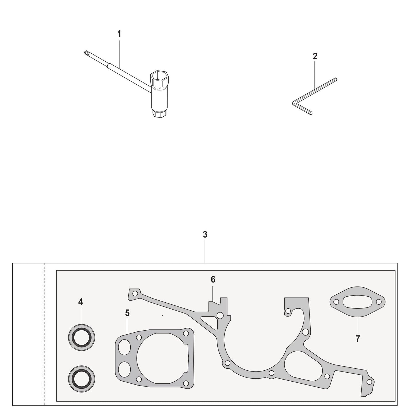 K960 Gasket Kit Assembly Parts By Husqvarna