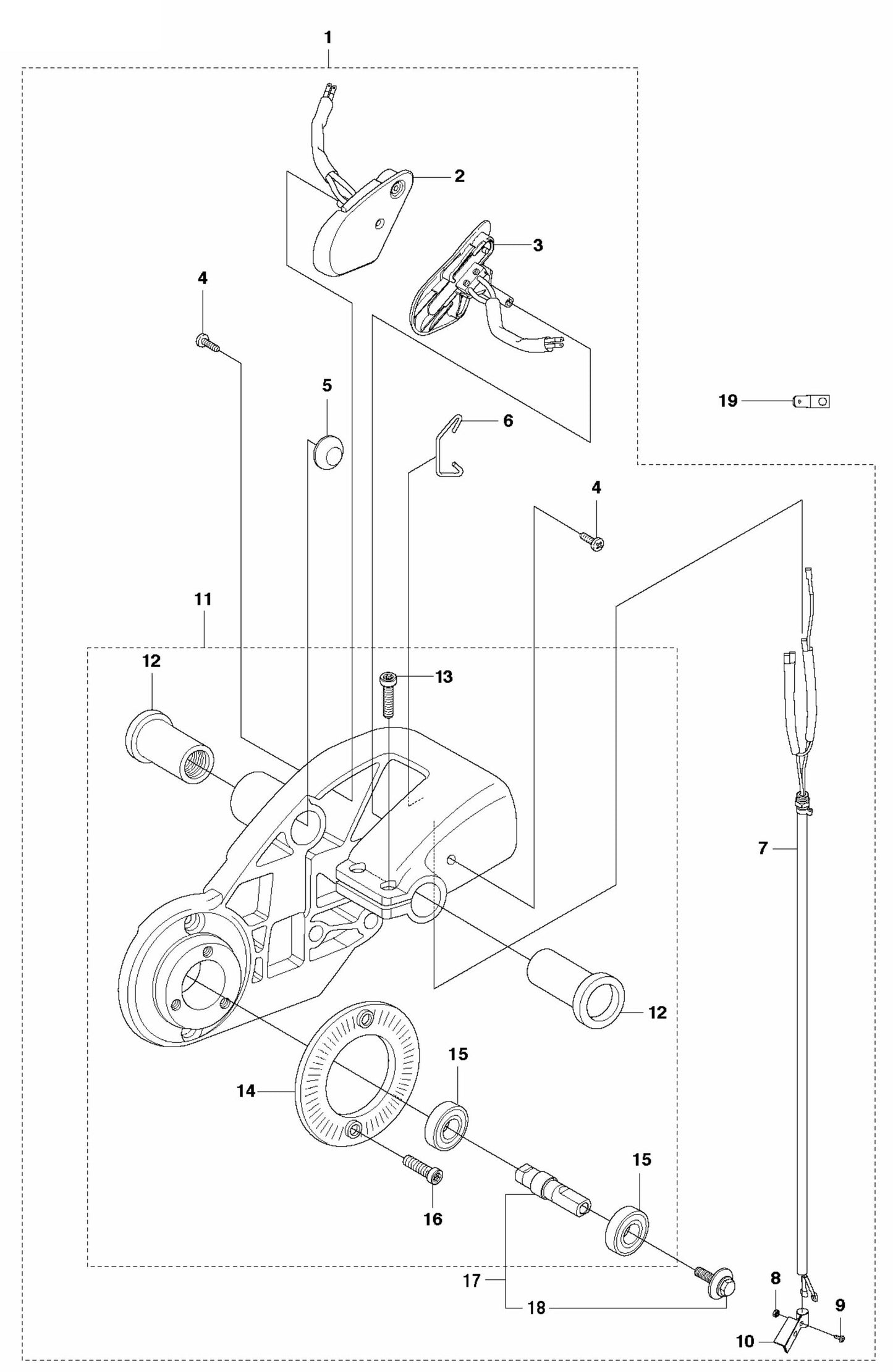 K1270 Housing Assembly Parts by Husqvarna