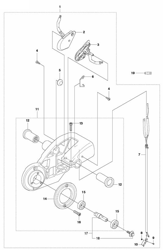 K1270 Housing Assembly Parts by Husqvarna