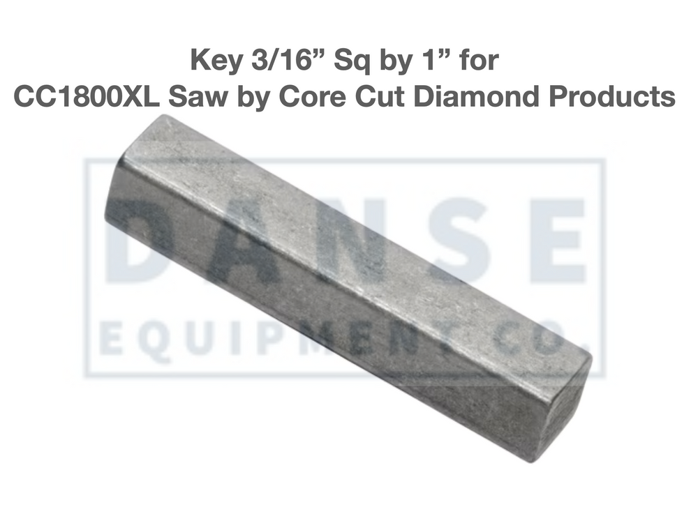 6010170 Key 3/16" Sq. x 1" for CC6540E Concrete Saw Core Cut by Diamond Products