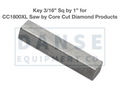 6010170 Key, 3/16" Sq. x 1" for CG-1 MINI-GROOVER  Core Cut by Diamond Products