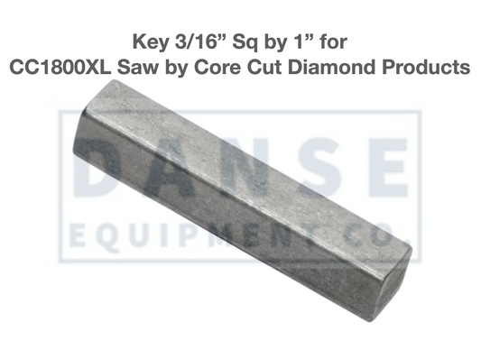 6010170 Key, 3/16&quot; Sq. x 1&quot; for CG-1 MINI-GROOVER  Core Cut by Diamond Products
