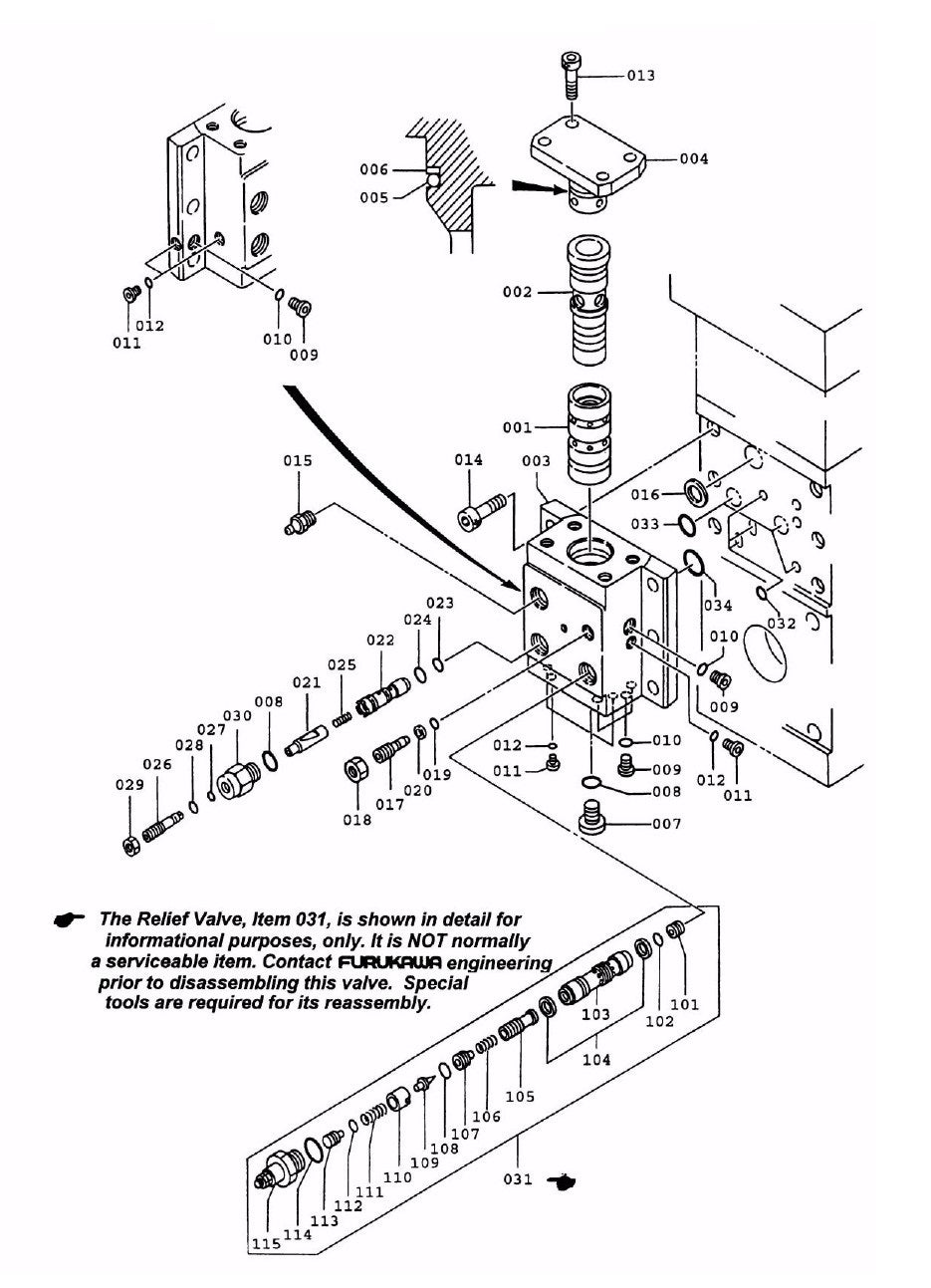 F12 Control Valve Detail Assembly Parts