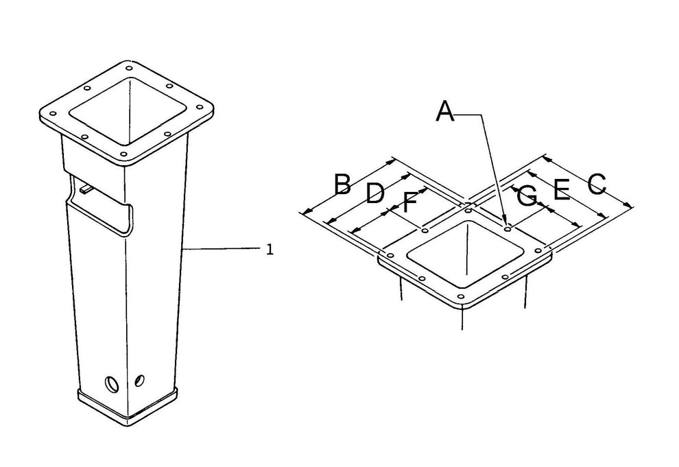 F3 (Serial No.5001 & Up) T-Box Mounting Assembly Parts