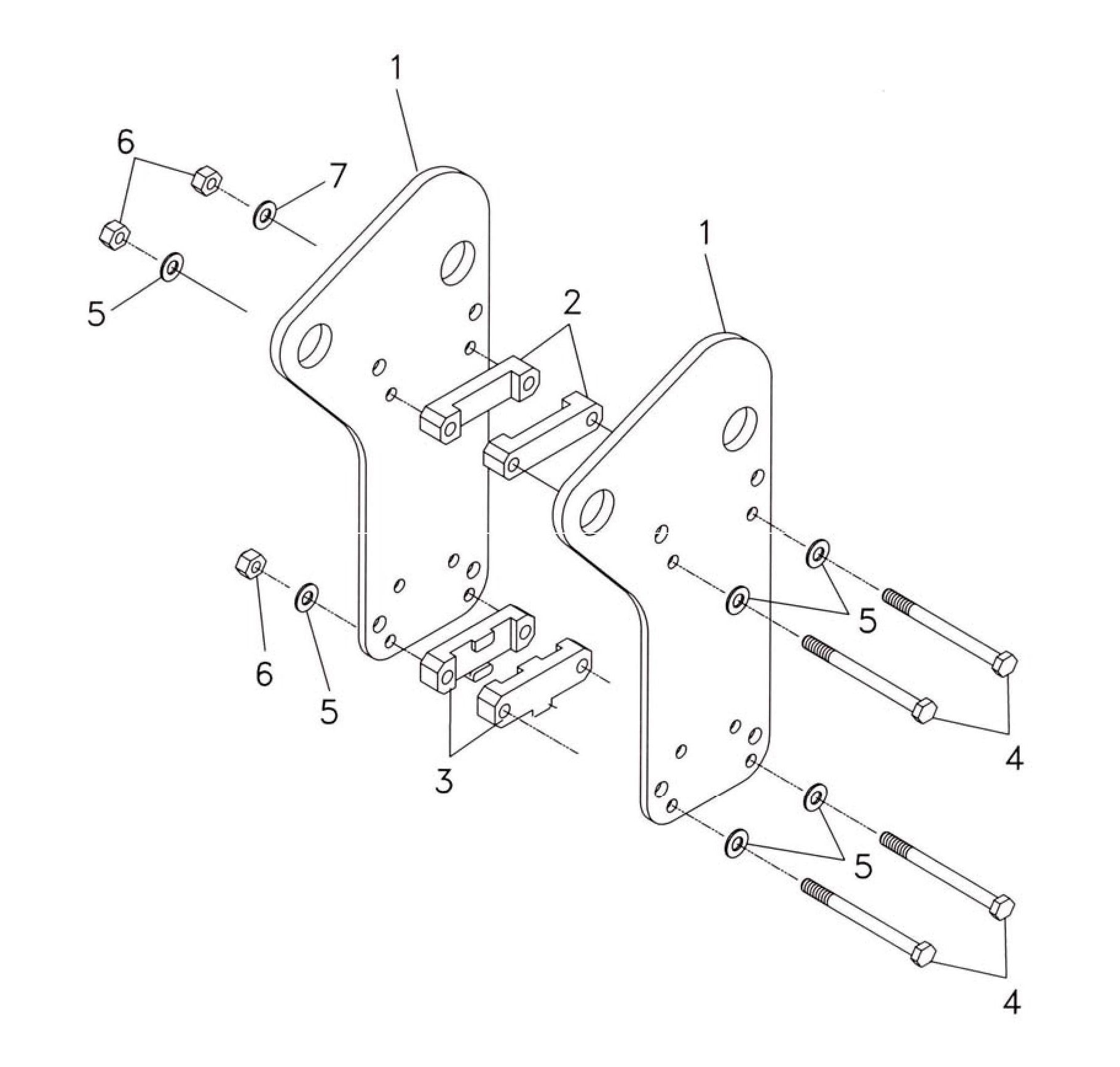 F3 (Serial No.5001 & Up) Mini-Excavator Side Plates Assembly Parts