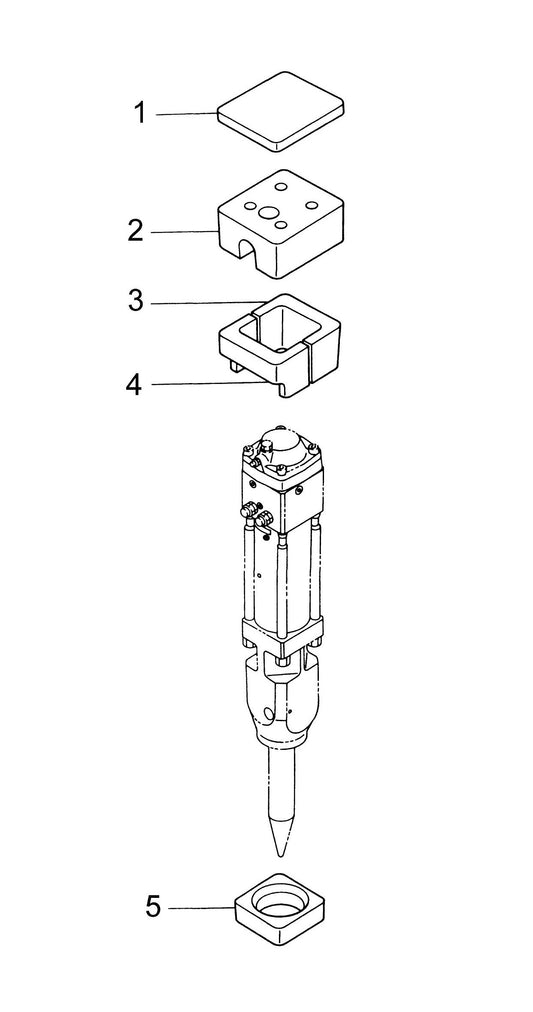 F4 TLB Side Plate Version (Serial No.5001-& Up) Damper Parts List Assembly Parts
