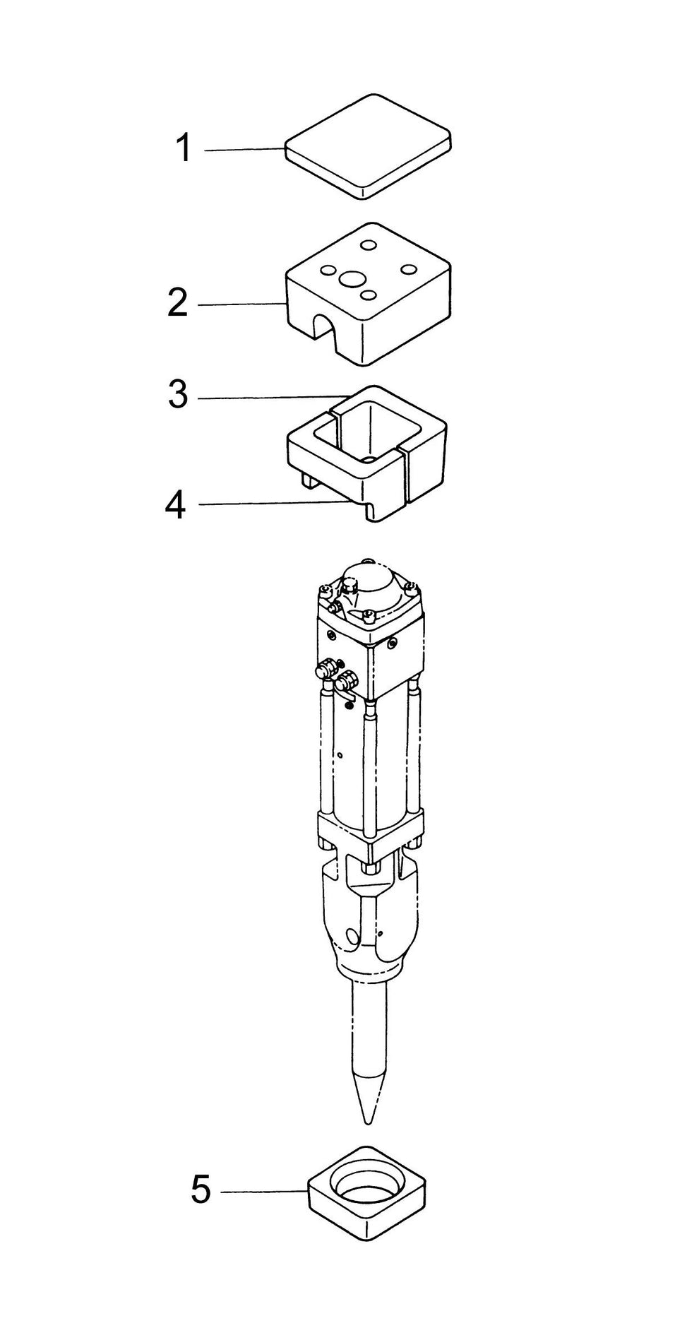 F4 TLB Side Plate Version (Serial No.5001-& Up) Damper Parts List Assembly Parts
