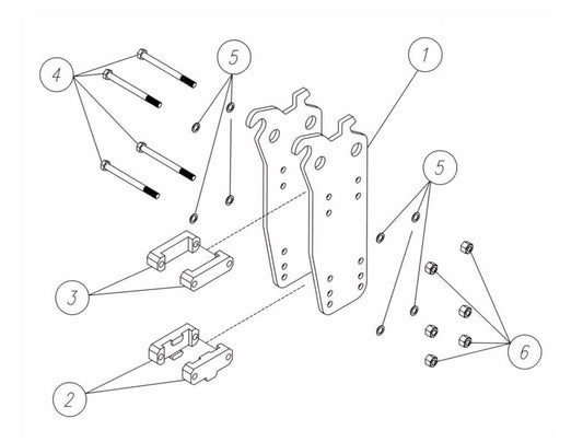 F5 Three-Boss TLB Versions (Serial No.5001 & Up) WB 50 Side Plate Mounting Assembly Parts