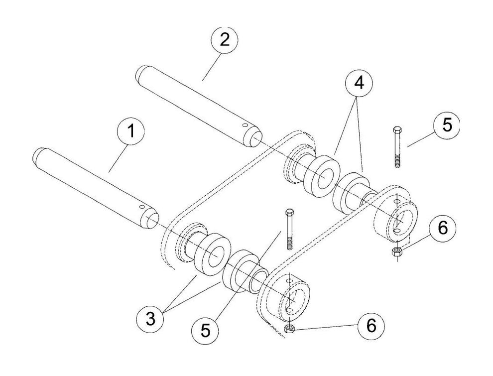 F6 Mounting Pin Kit Assembly Parts