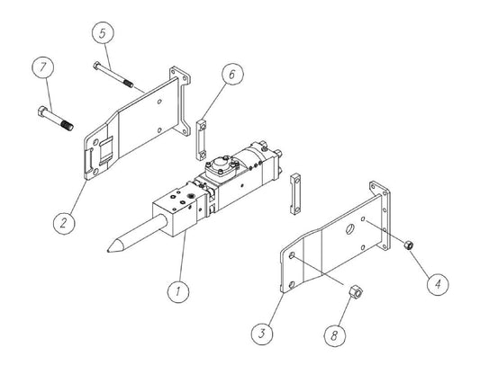 F9 Flanged Side Plate Mounting Assembly Parts