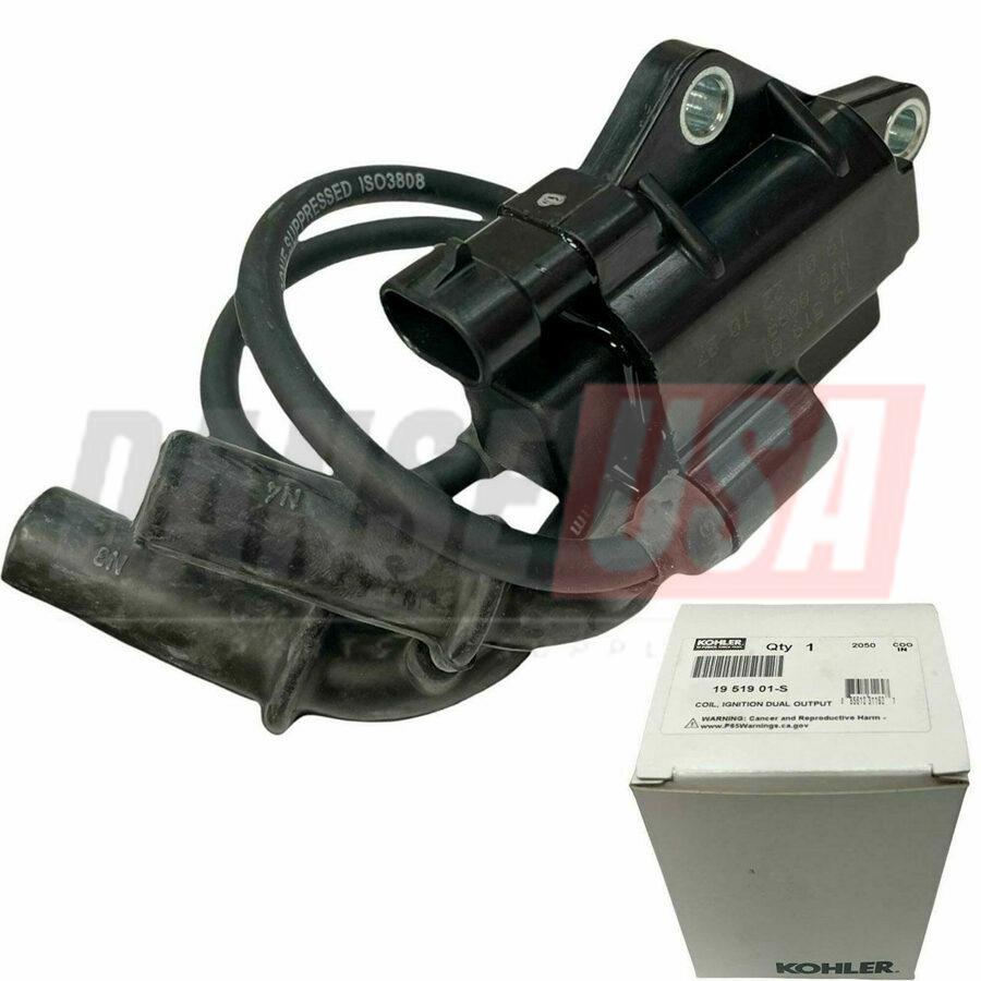 Kohler Ignition Coil, Dual Output 19-519-01-S