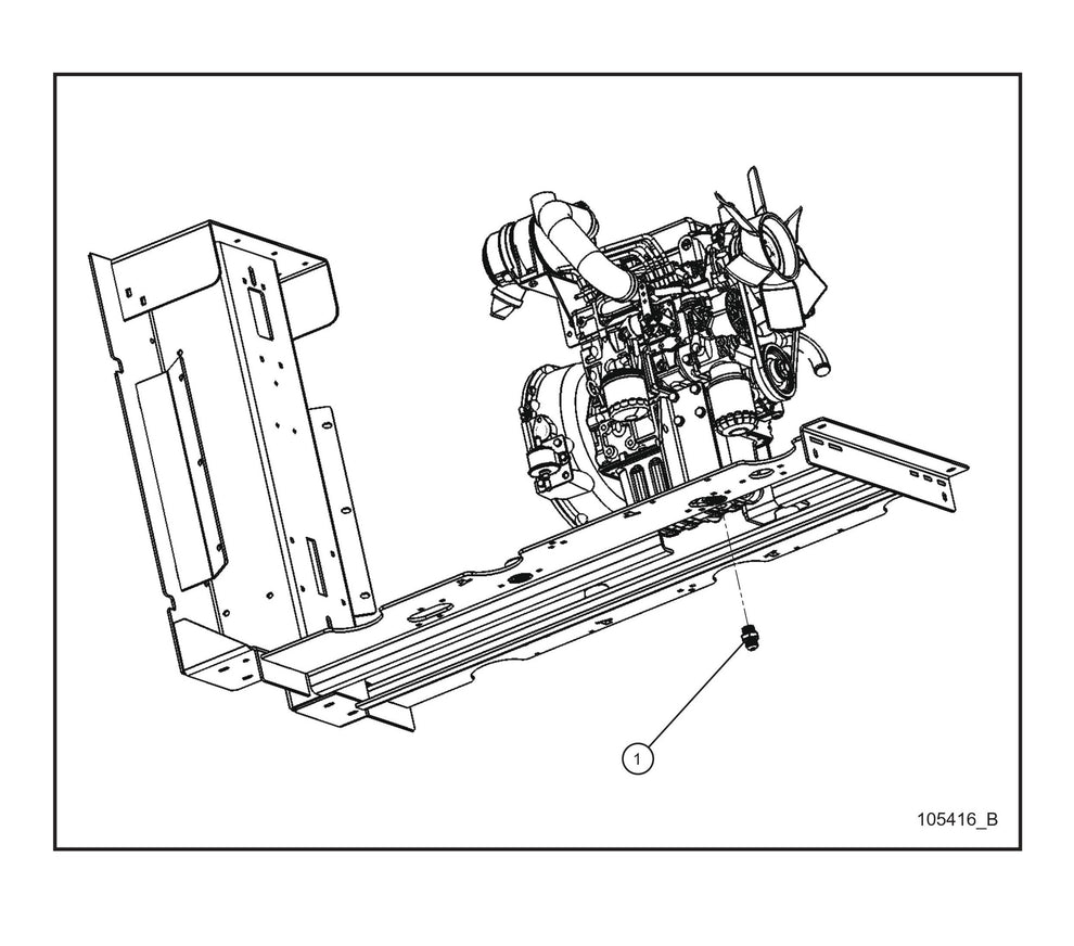 Kubota Oil Drain Fitting Parts By Allmand