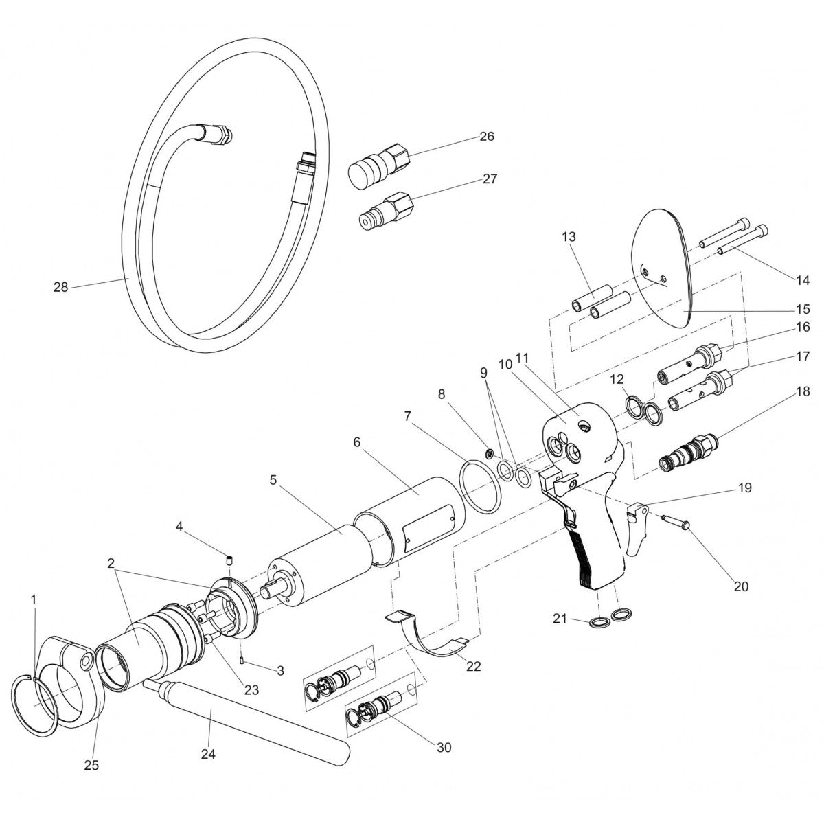 LCD 500 Hydraulic Core Drill Parts By Atlas Copco
